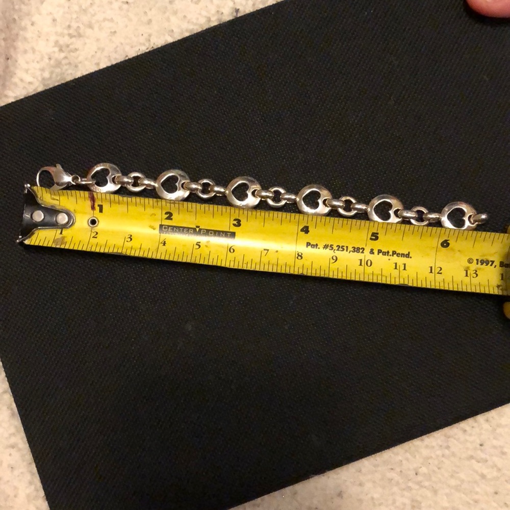 Sterling silver heart bracelet - Picture 6 of 6